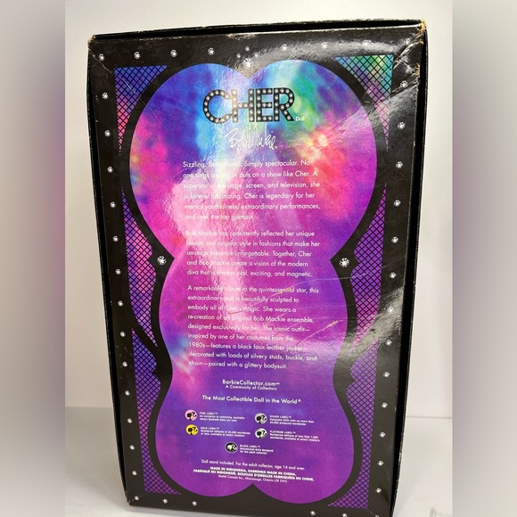 ❌SOLD❌Barbie Collector Black Label Cher Bob Mackie Doll K7903 OOB Damaged Box - Picture 10 of 15